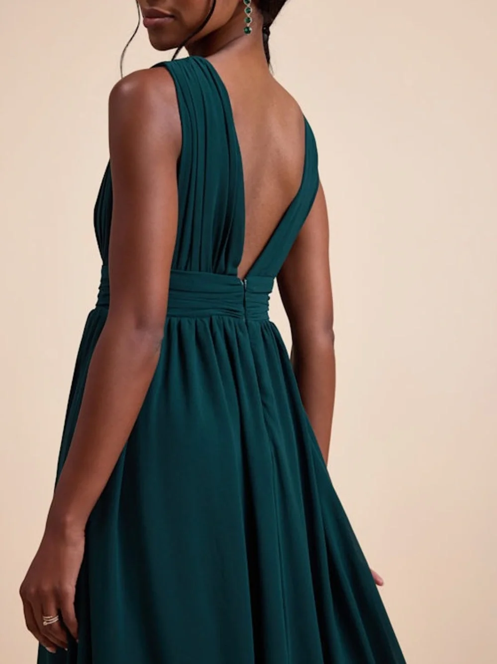 Lulus Heavenly Hues Emerald Green Maxi Dress size XS